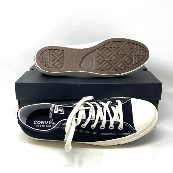 Converse Chuck Taylor Black Shoes Men’s Size Canvas Low Top SB Sneakers 167250C - Picture 4 of 11